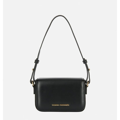 Black Polyester Women Shoulder Bag