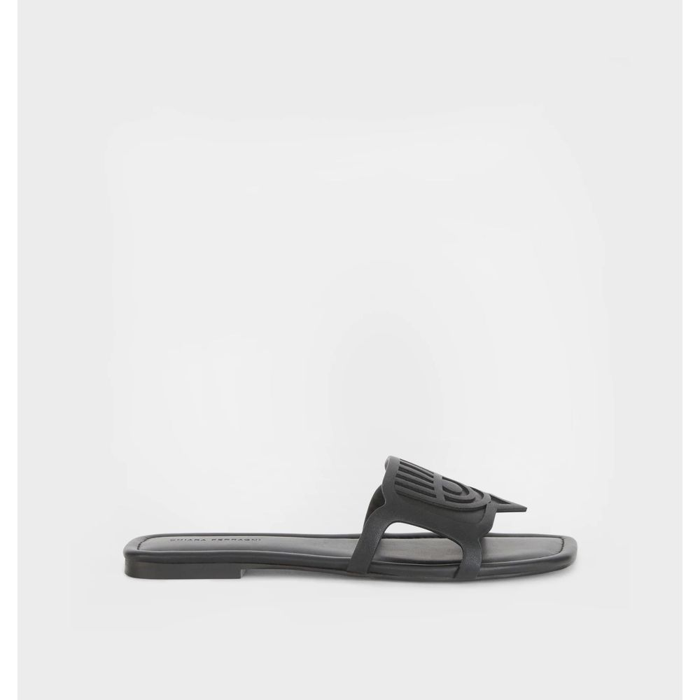 Black Polyethylene Women Sandal