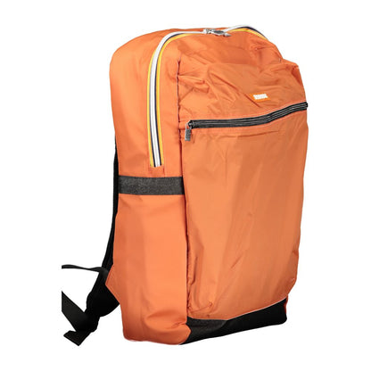 Orange Polyester Backpack