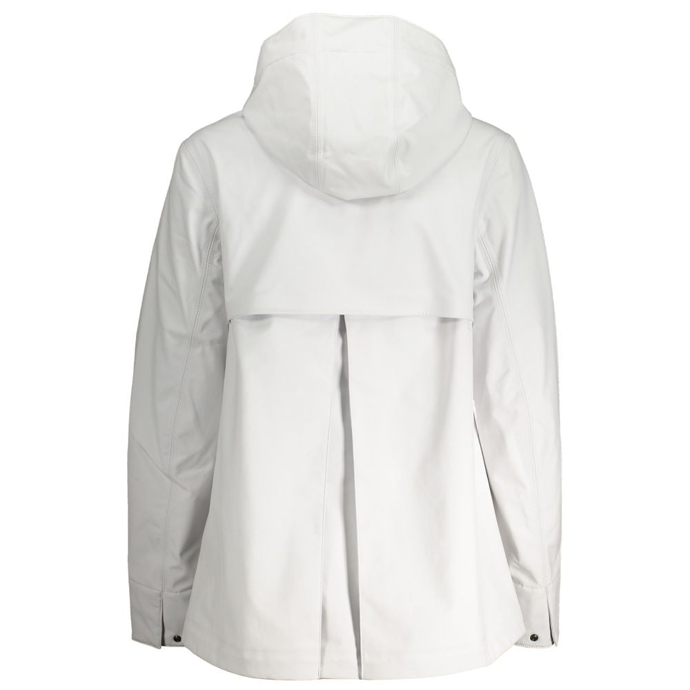 White Polyester Jackets & Coat