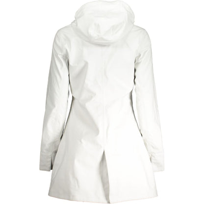 White Polyester Jackets & Coat