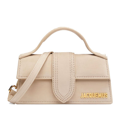 Beige Leather Crossbody Bag