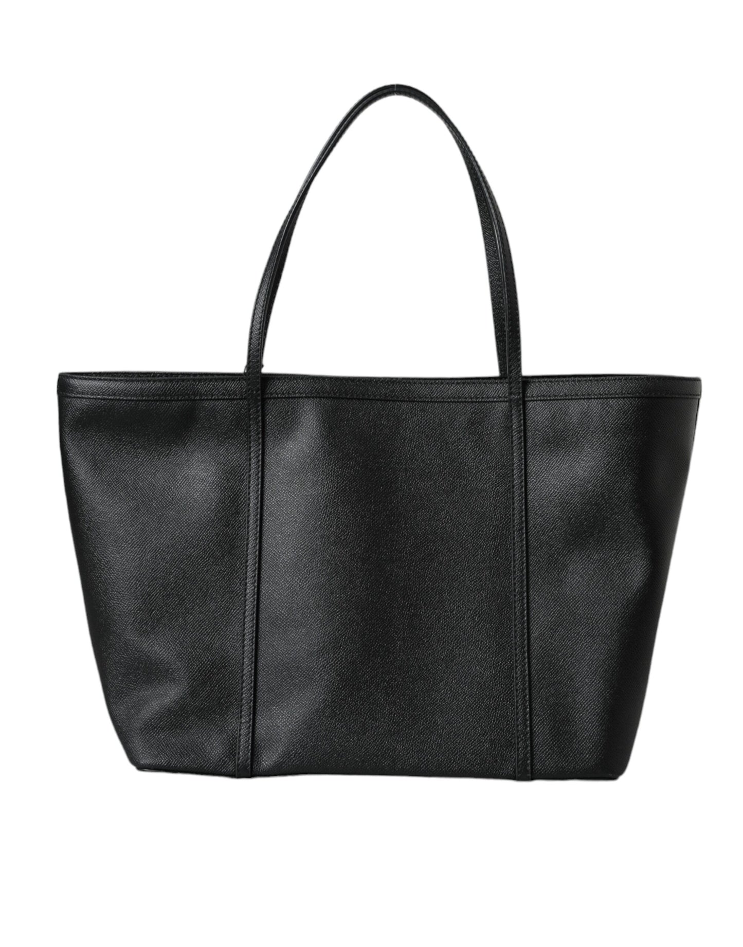 Black Leather Miss Escape Shopping Tote Women Bag