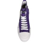 Purple Canvas Logo Sneakers Boots Shoes