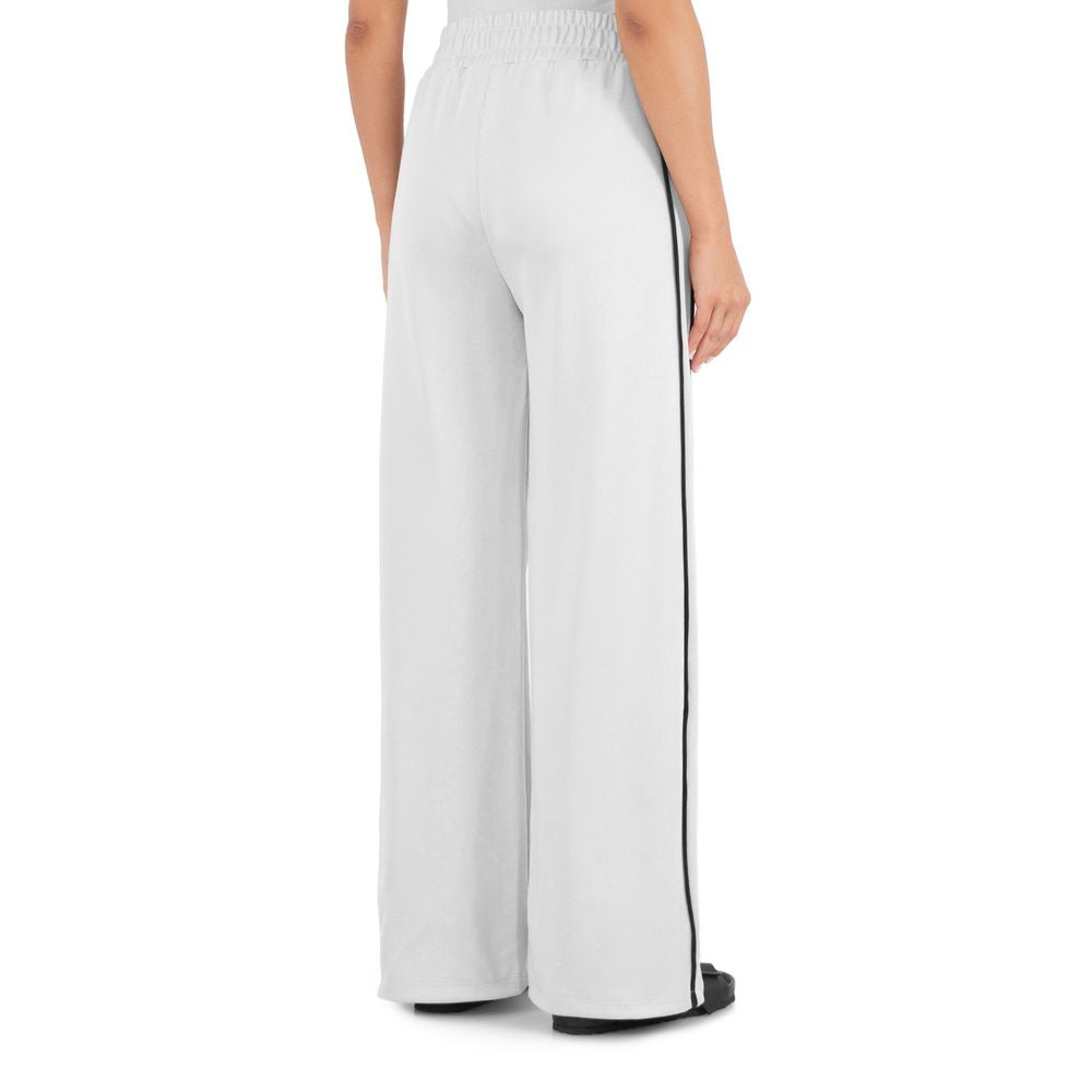 White Polyester Jeans & Pant