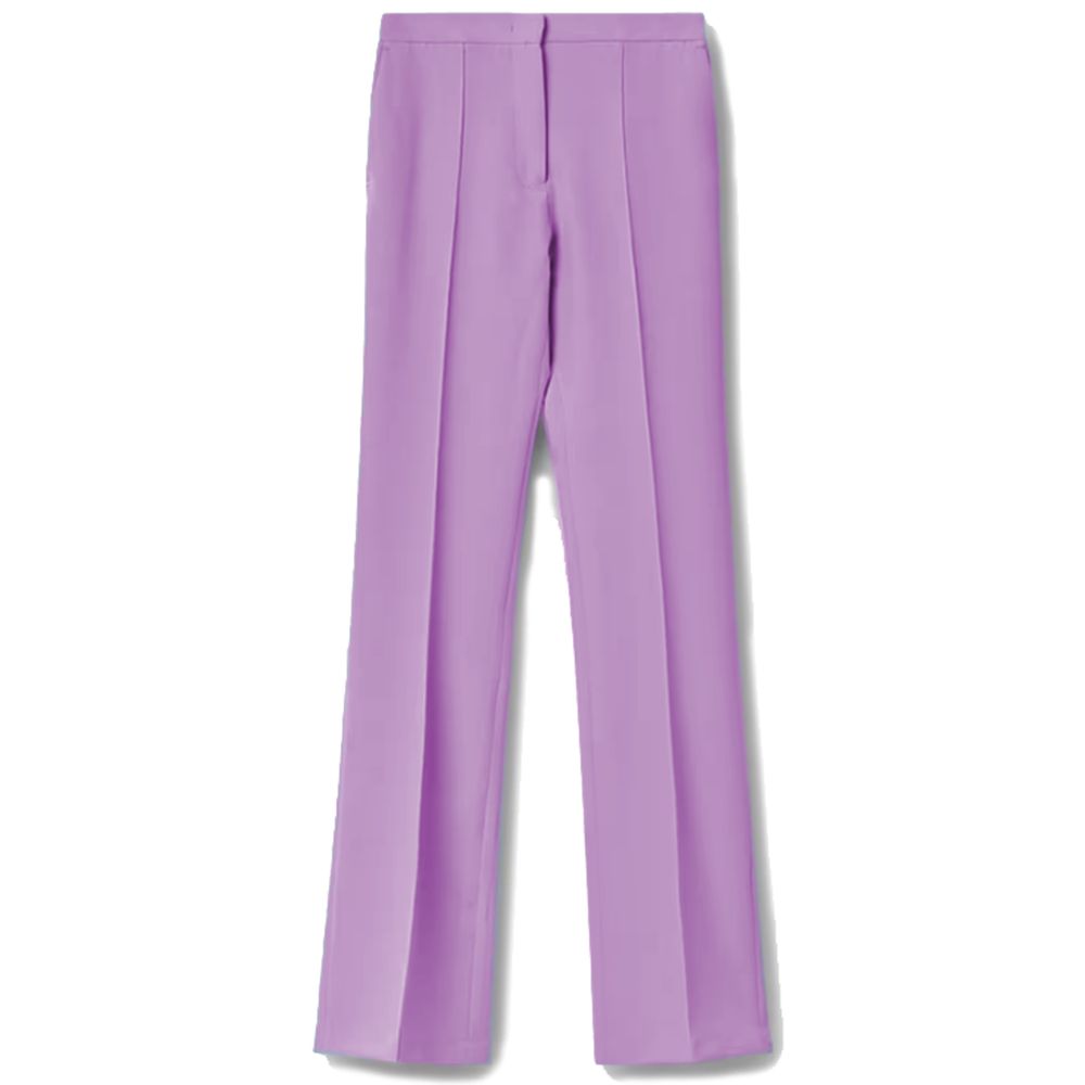 Purple Polyester Jeans & Pant