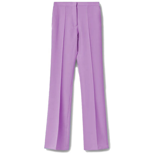 Purple Polyester Jeans & Pant