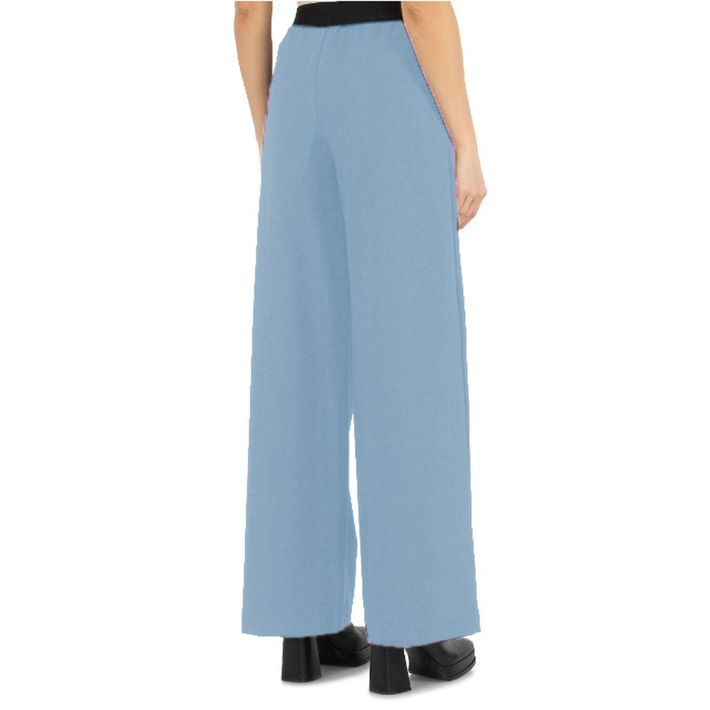 Light Blue Polyester Jeans & Pant