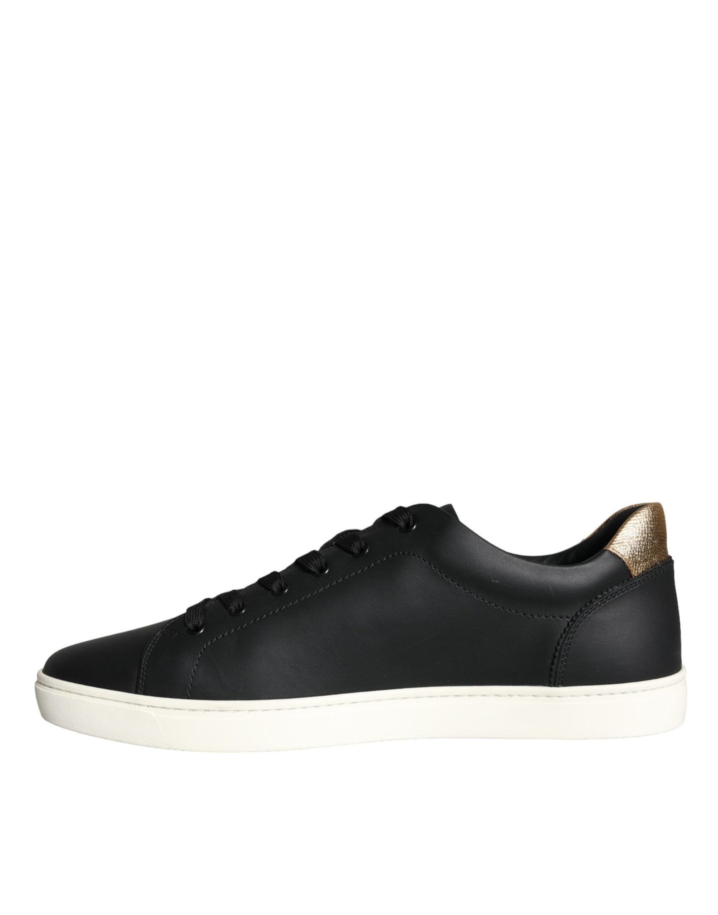 Black Leather Portofino Low Top Sneakers Shoes