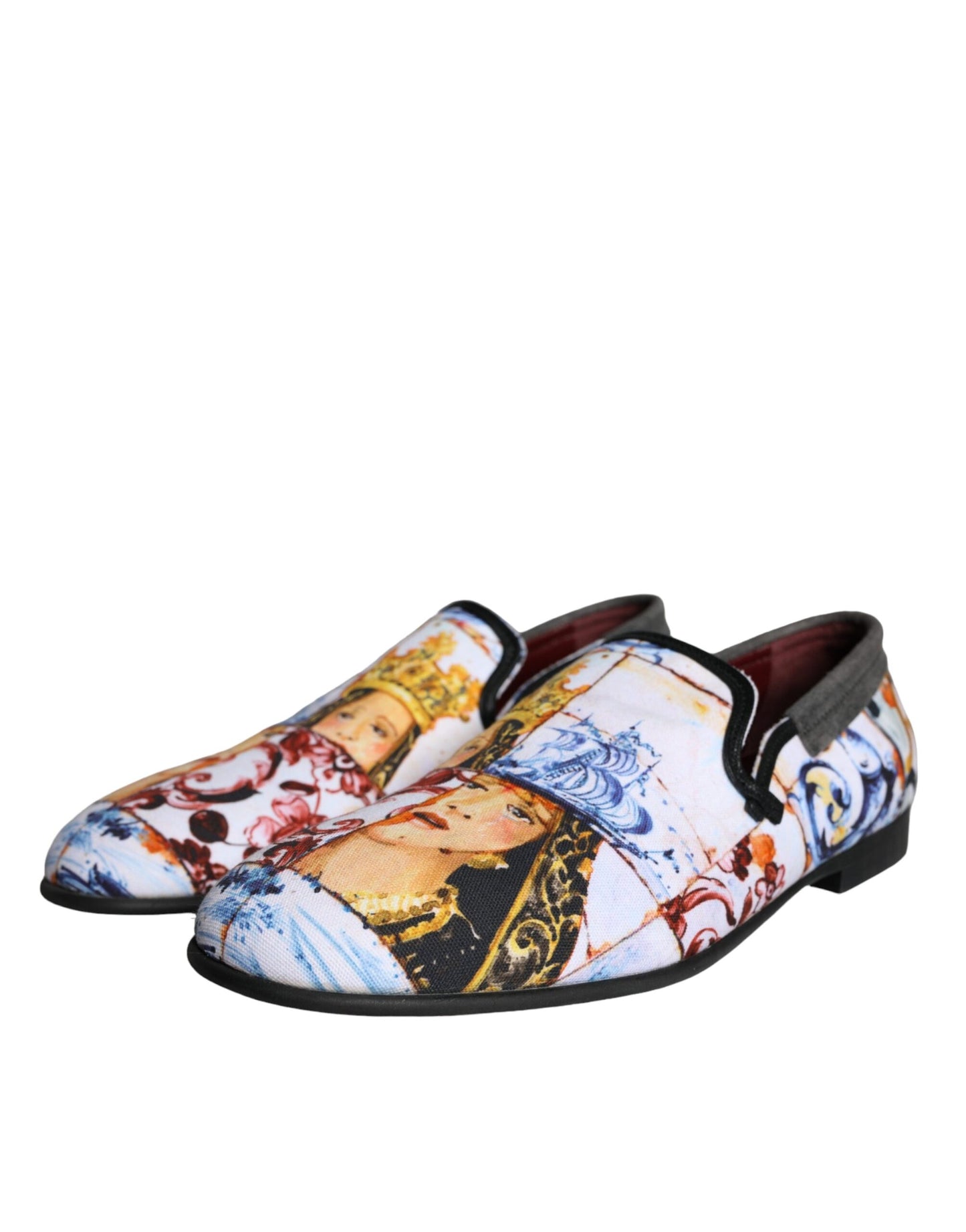 Multicolor Madonna Majolica Amalfi Men Loafers Shoes