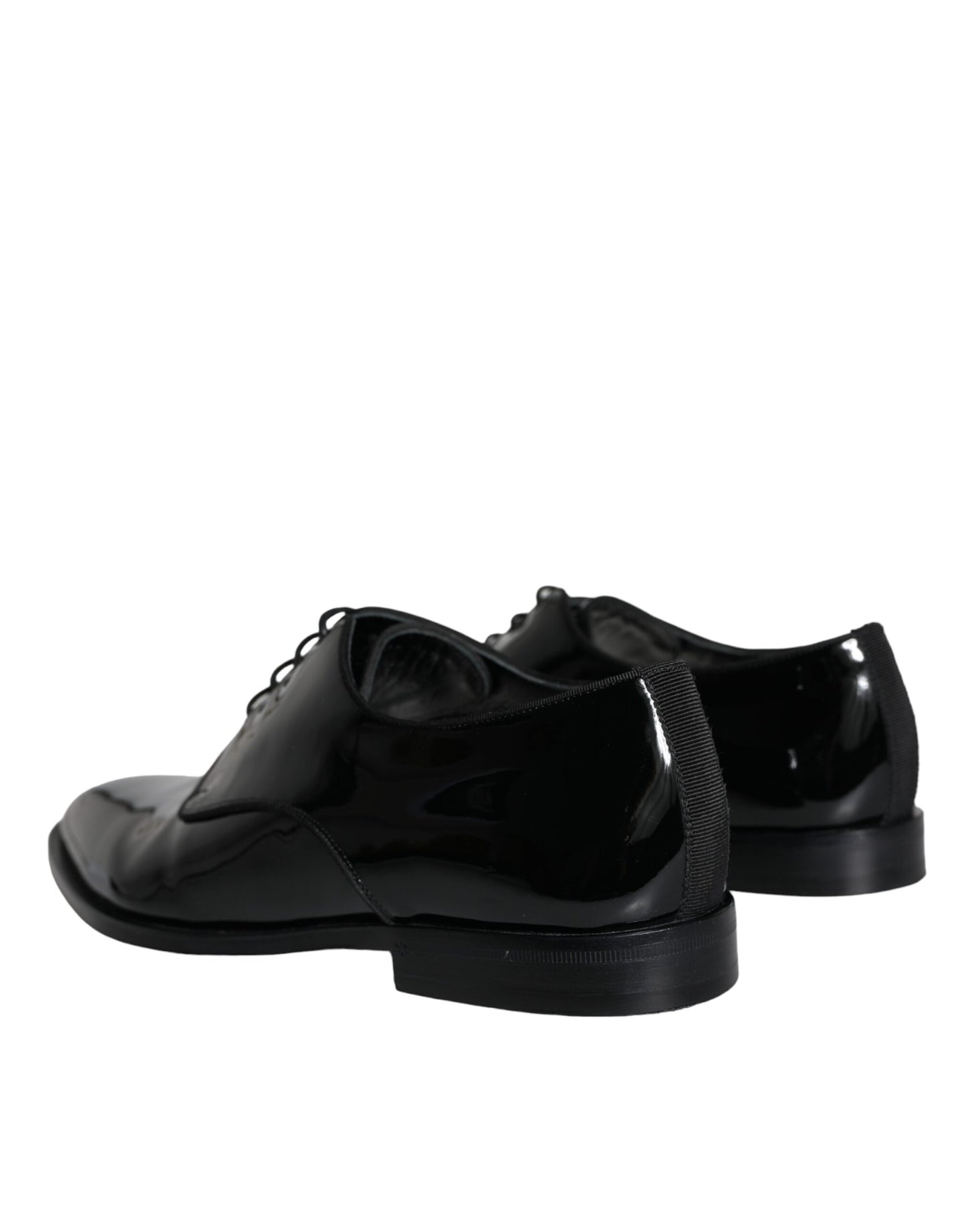 Black Calfskin Leather Derby Men Dress Shoes