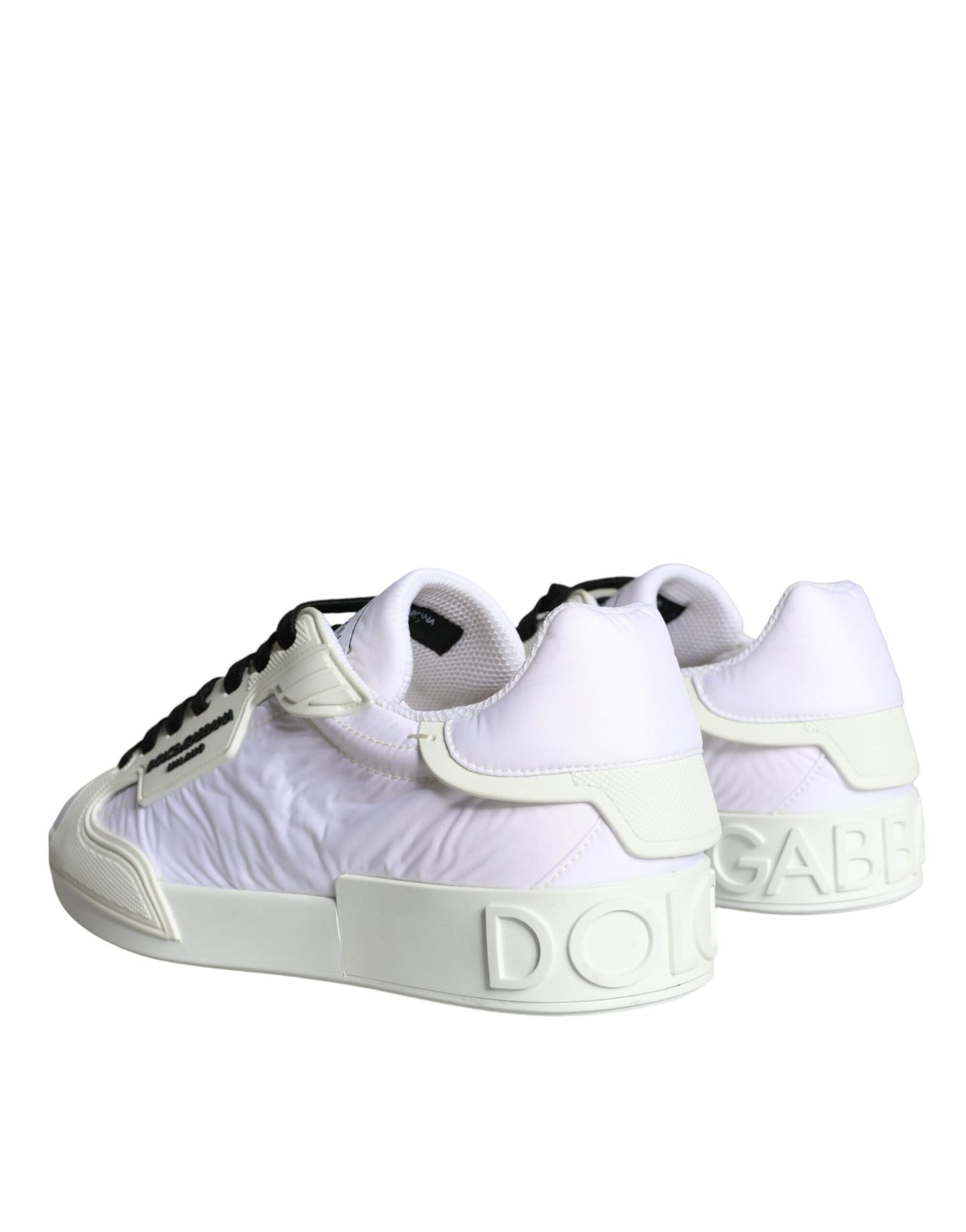 White Portofino Logo Low Top Trainers Sneakers Shoes