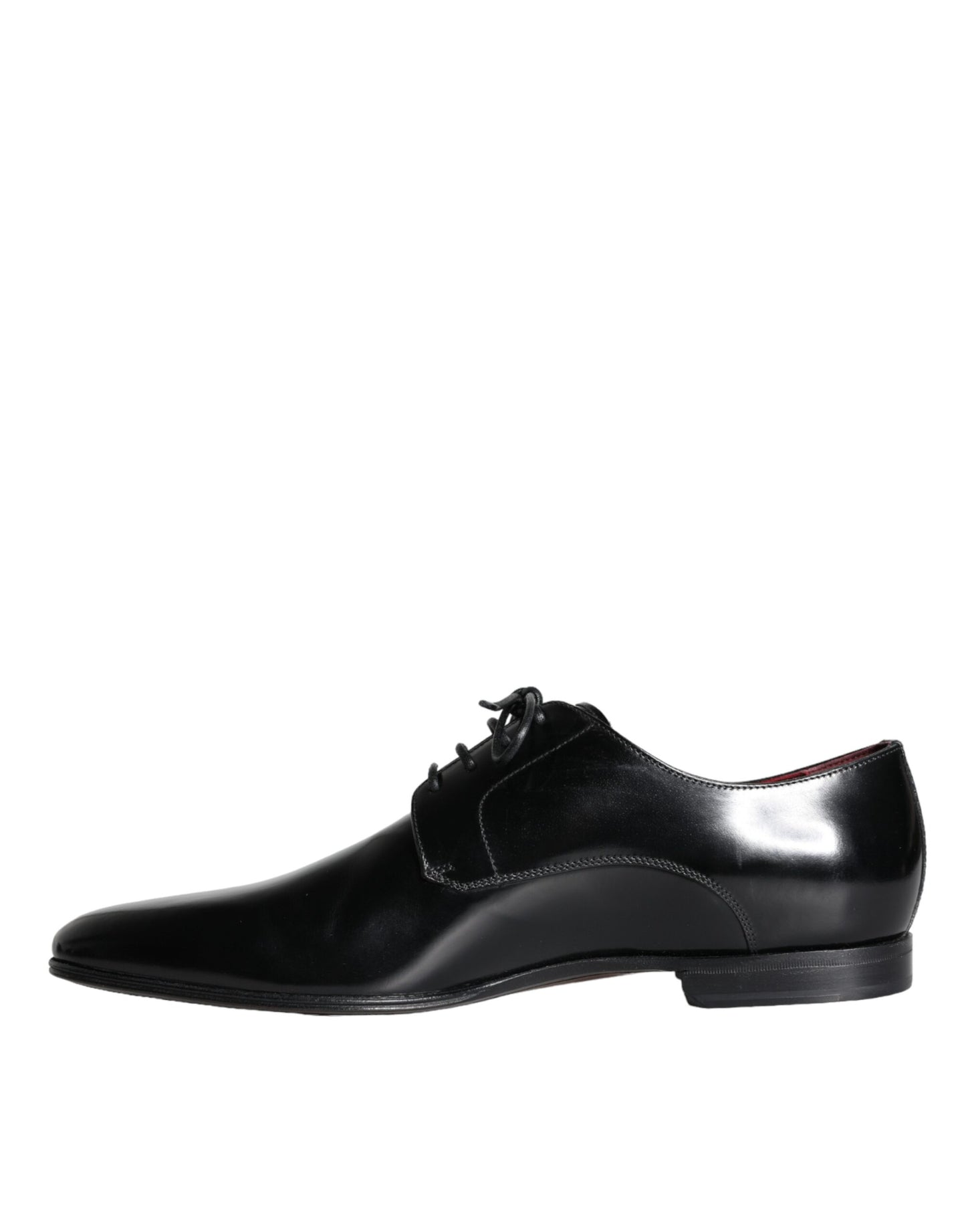 Black Calfskin Leather Derby Dress Men Shoes