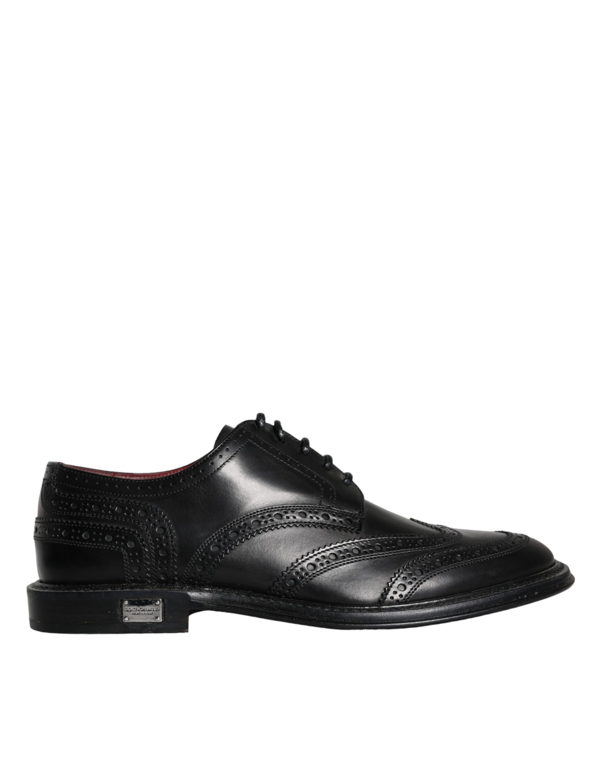 Black Leather Oxford Wingtip Formal Men Shoes