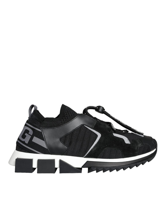 Black White Logo Sorrento Mens Sneakers Shoes