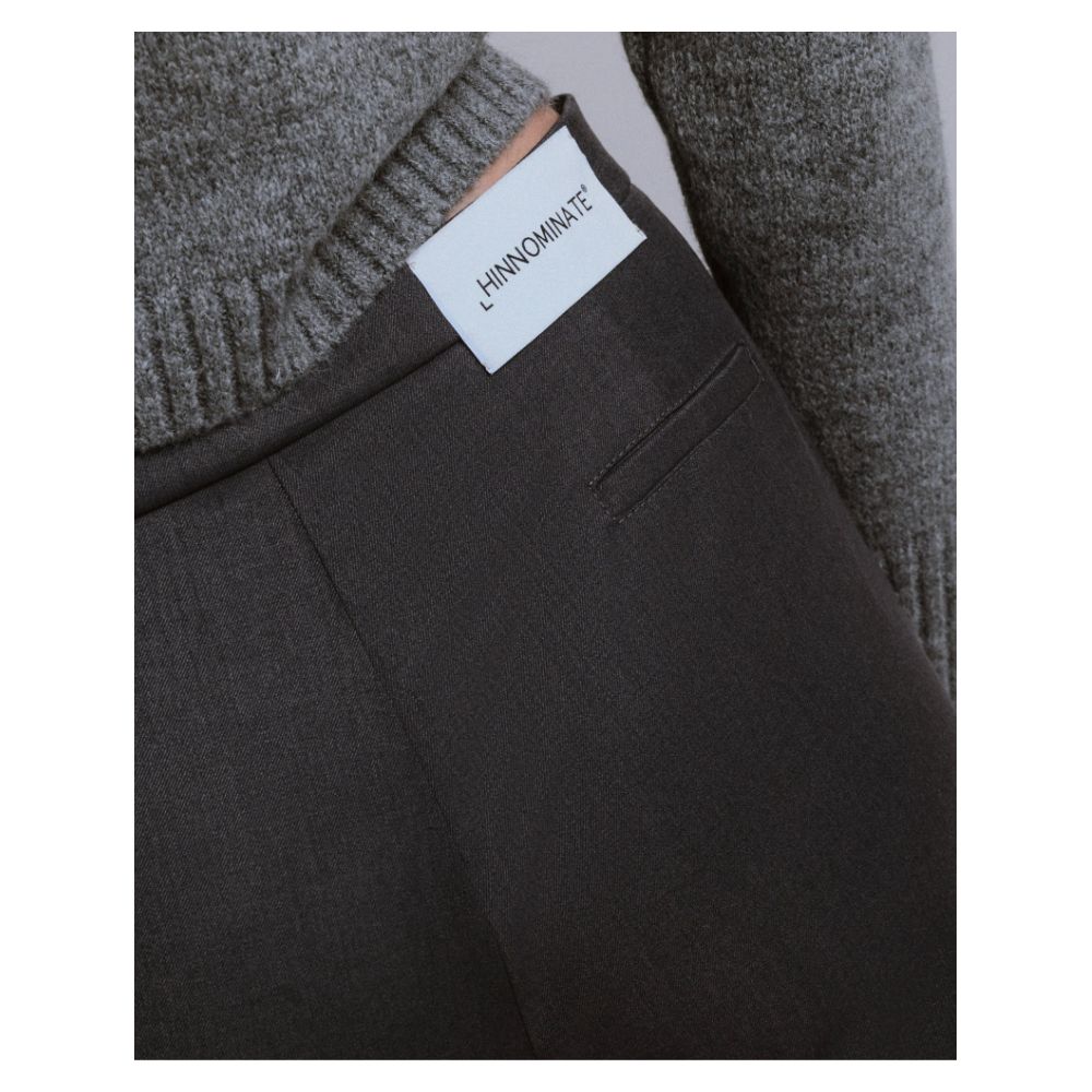 Gray Polyester Jeans & Pant