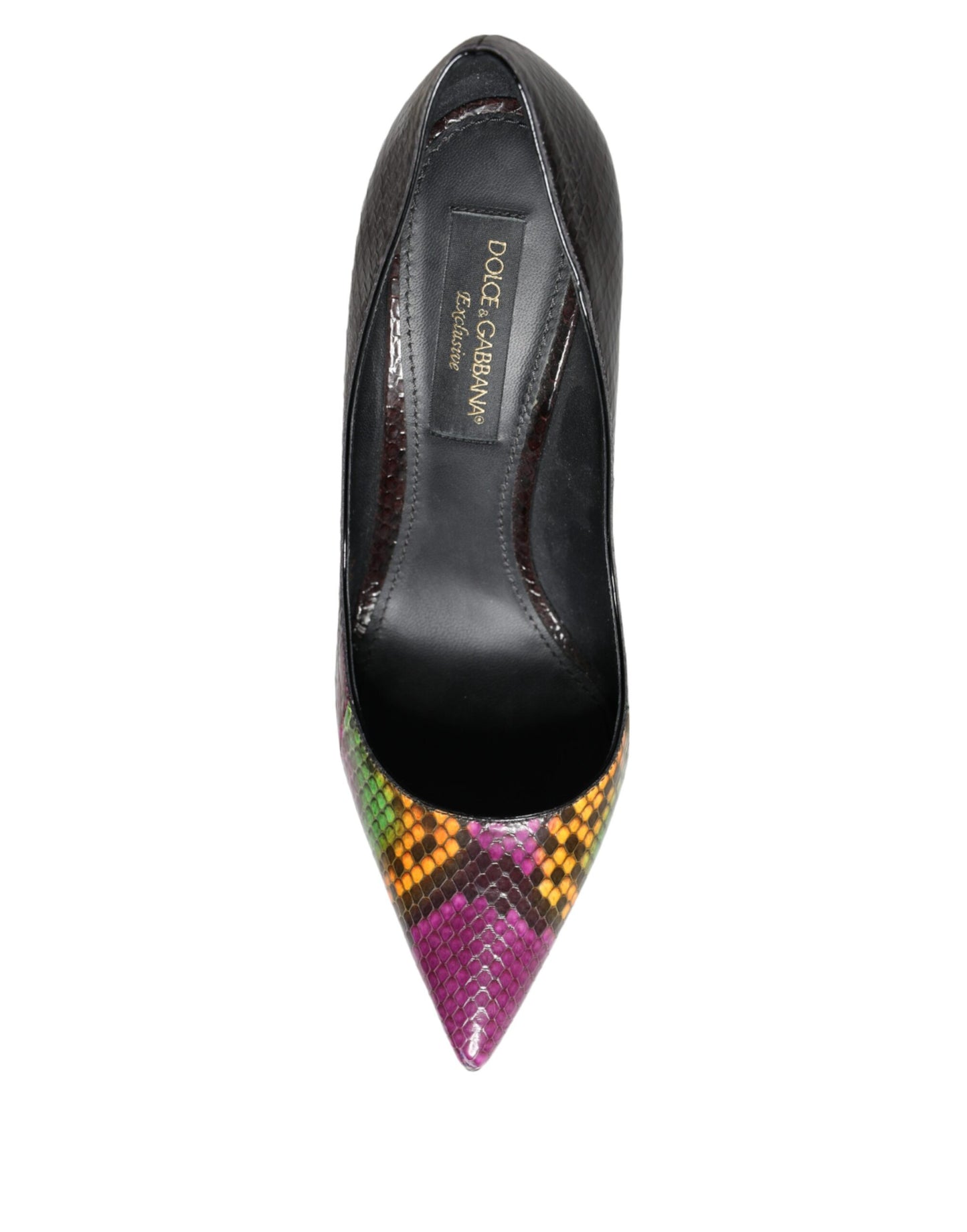 Multicolor Exotic Leather Heels Pumps Shoes