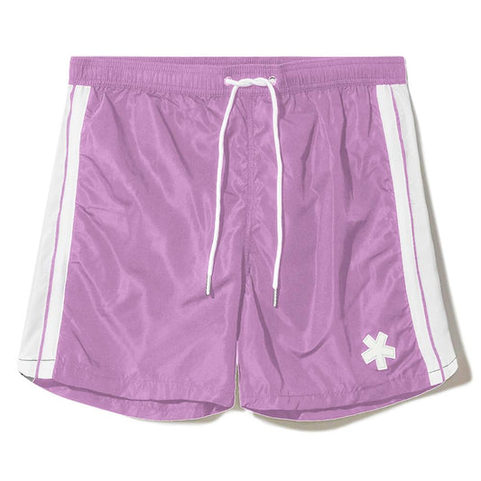 Purple Polyester Men's Swim Trunk