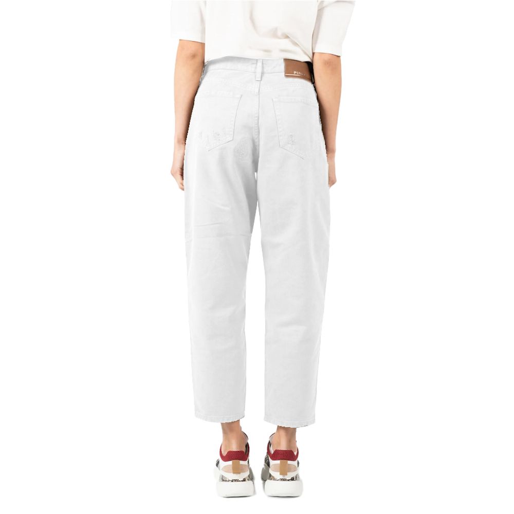 White Cotton Jeans & Pant