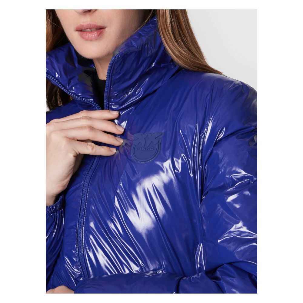 Blue Nylon Jackets & Coat