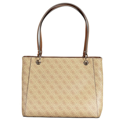 Beige Polyethylene Handbag