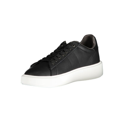 Black Polyester Sneaker