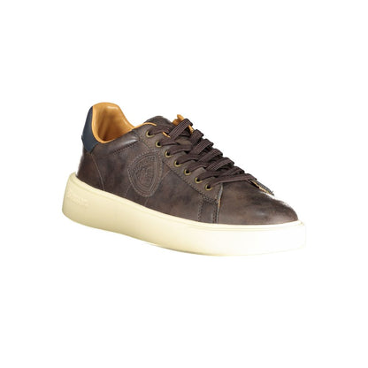 Brown Polyester Sneaker