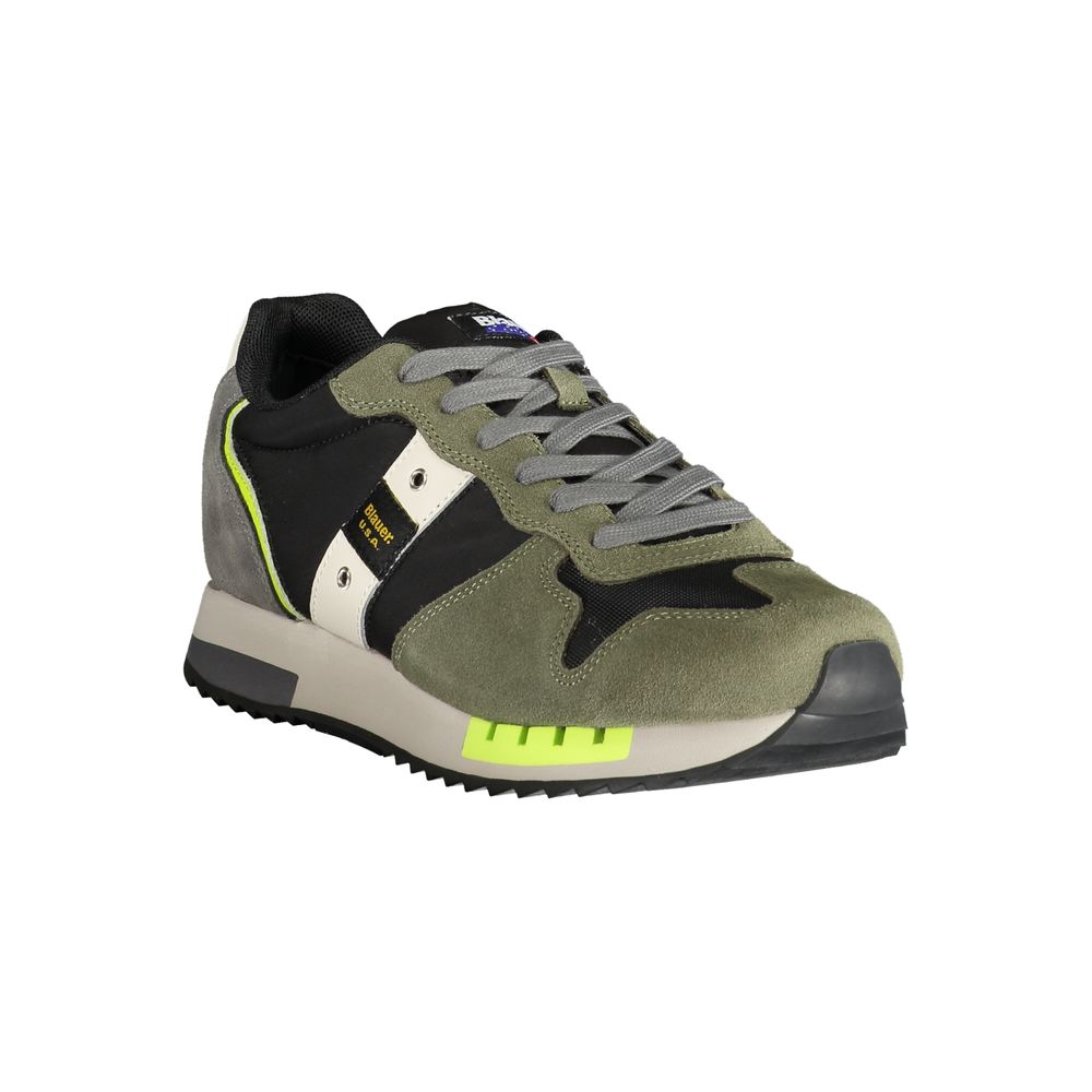 Green Polyester Sneaker