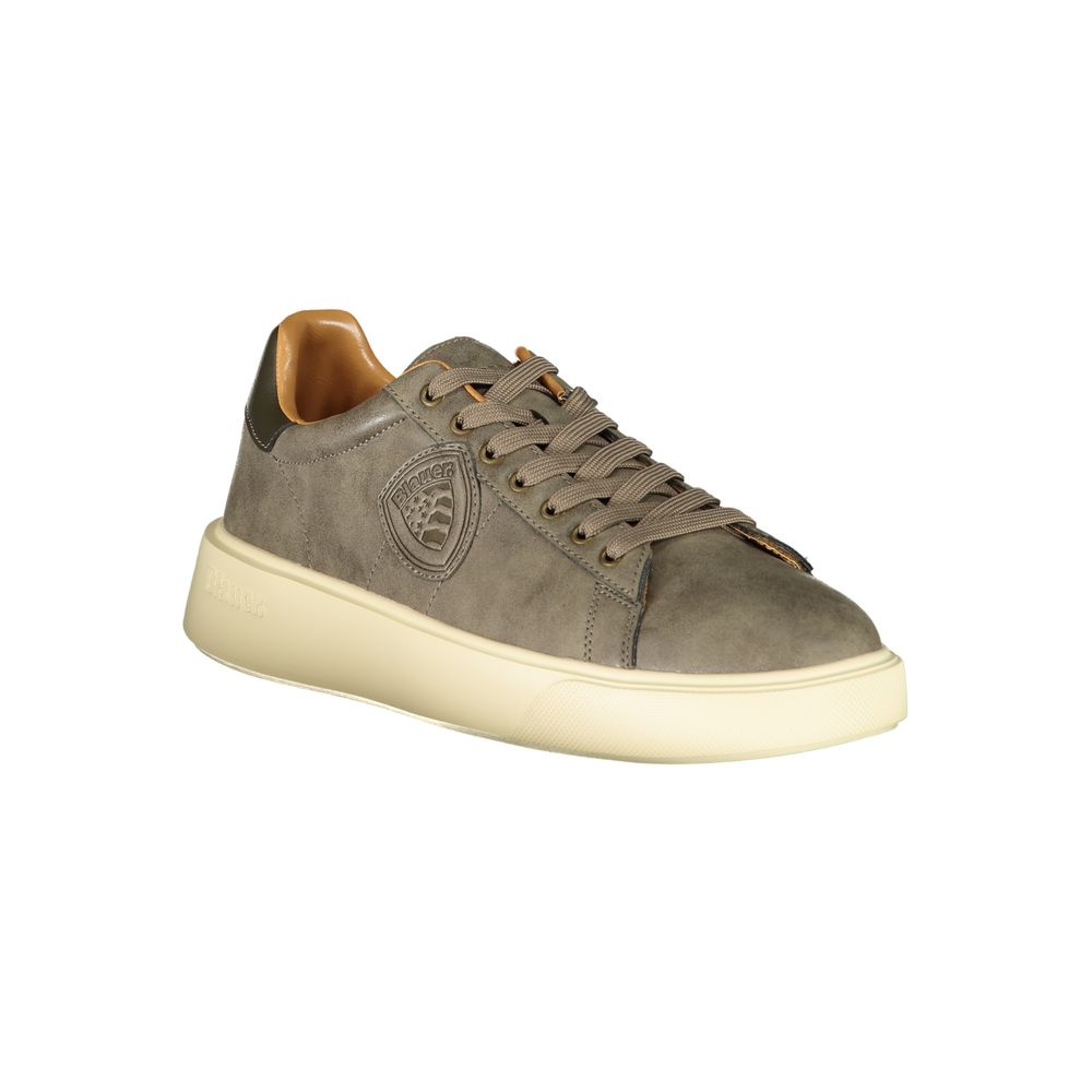 Beige Polyester Sneaker