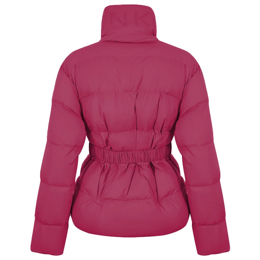 Fuchsia Nylon Jackets & Coat