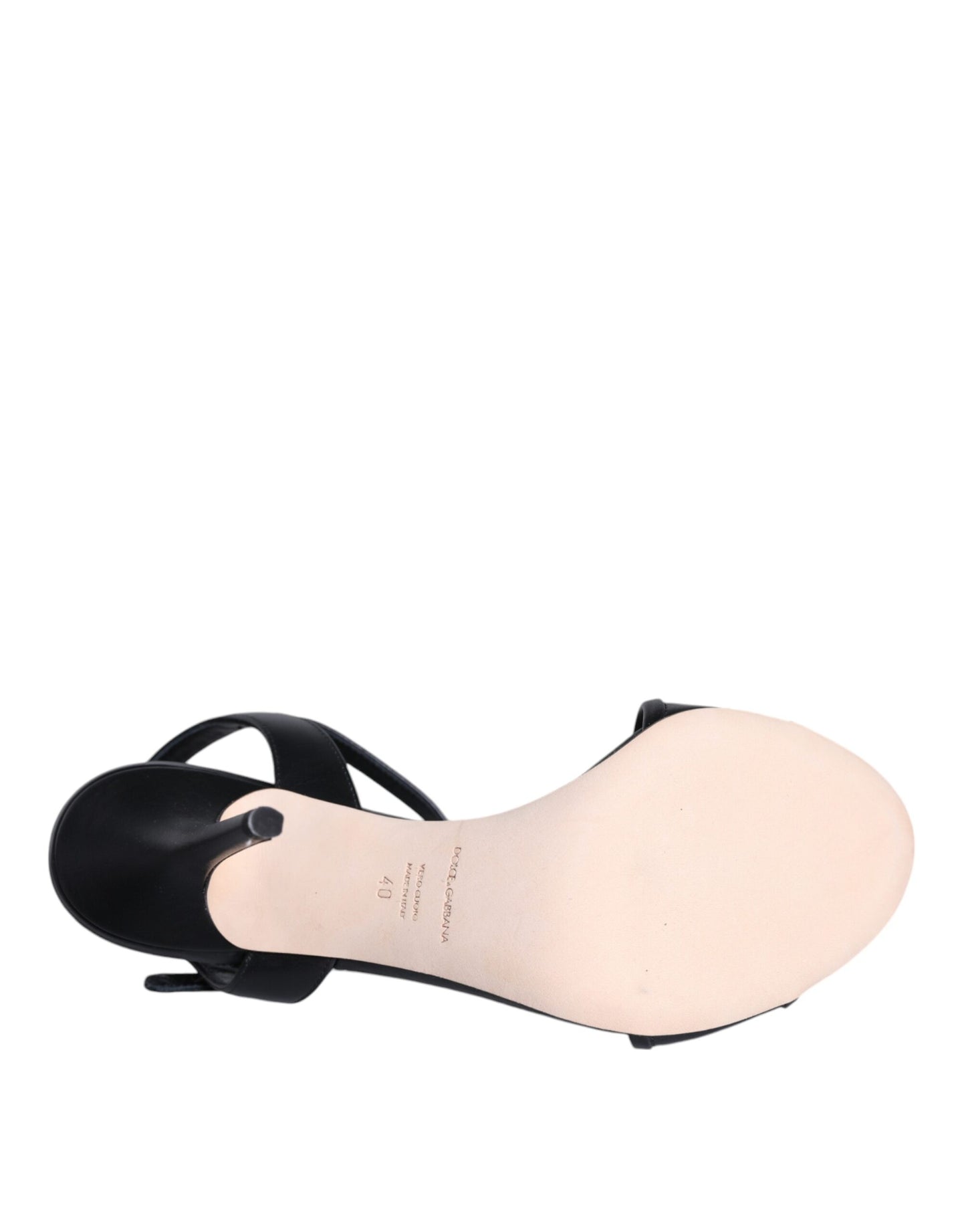 Black DG Amore Leather Keira Sandals Shoes