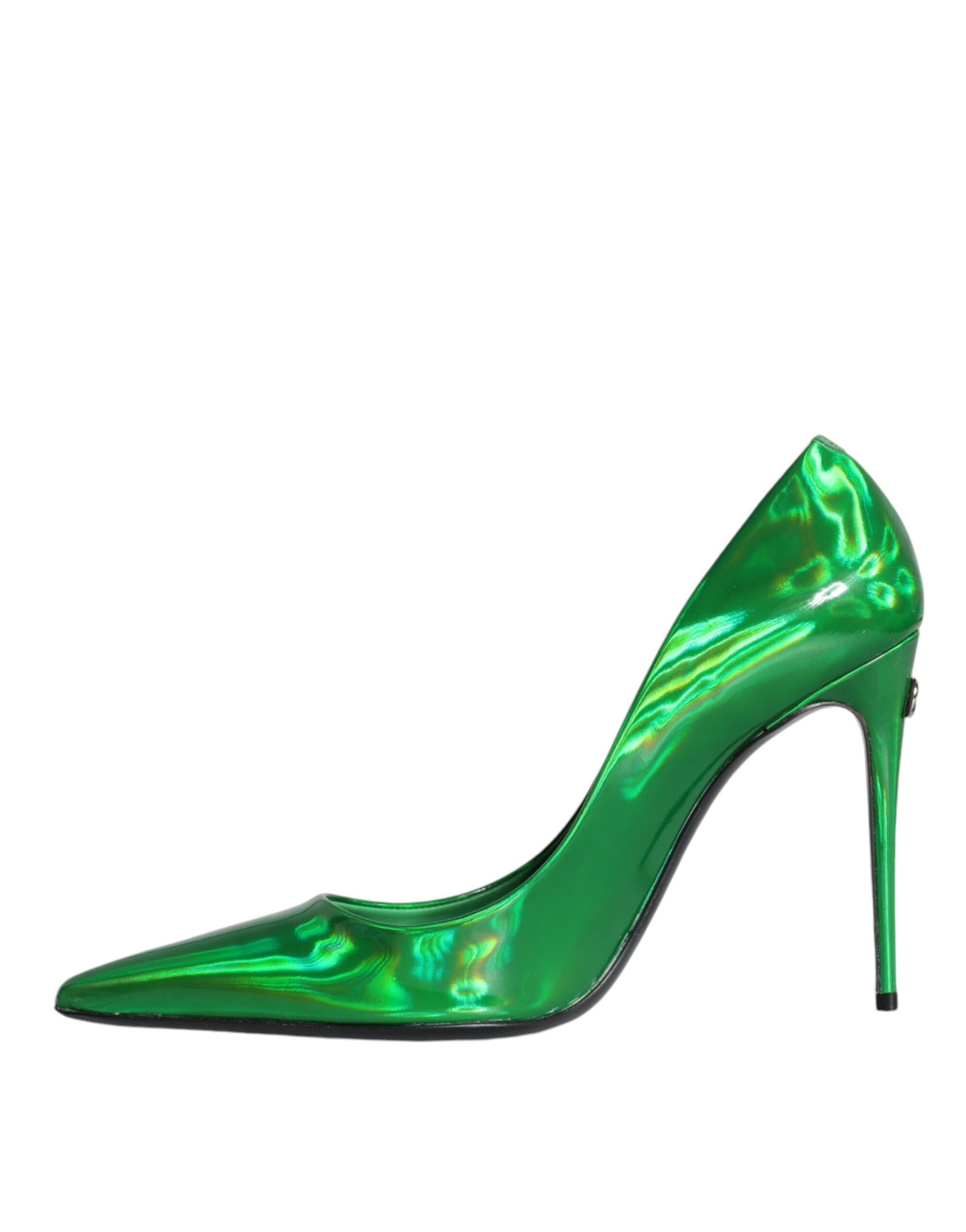 Green Patent Leather High Heels Pumps Shoes