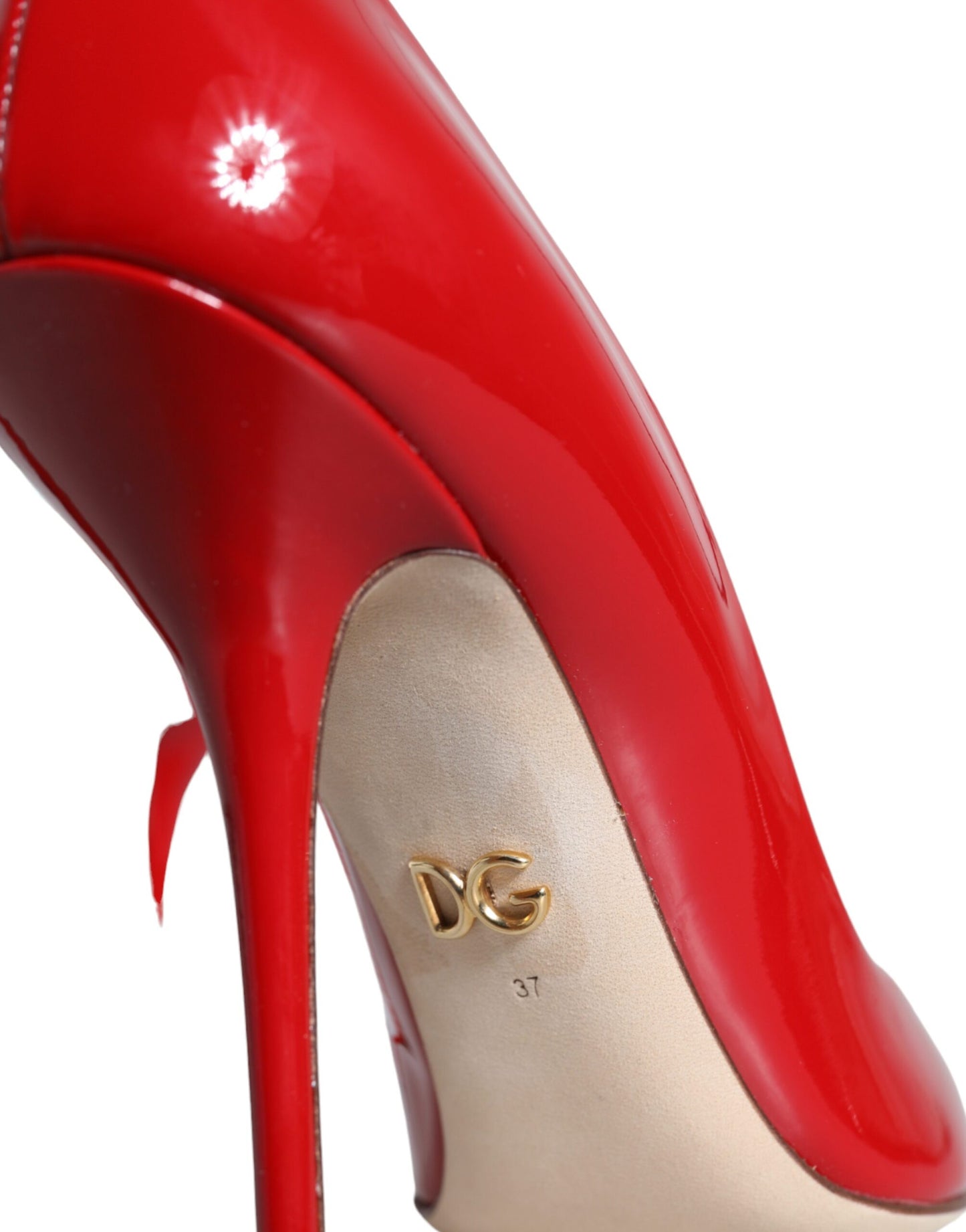 Red Patent Leather High Heels Pumps Shoes