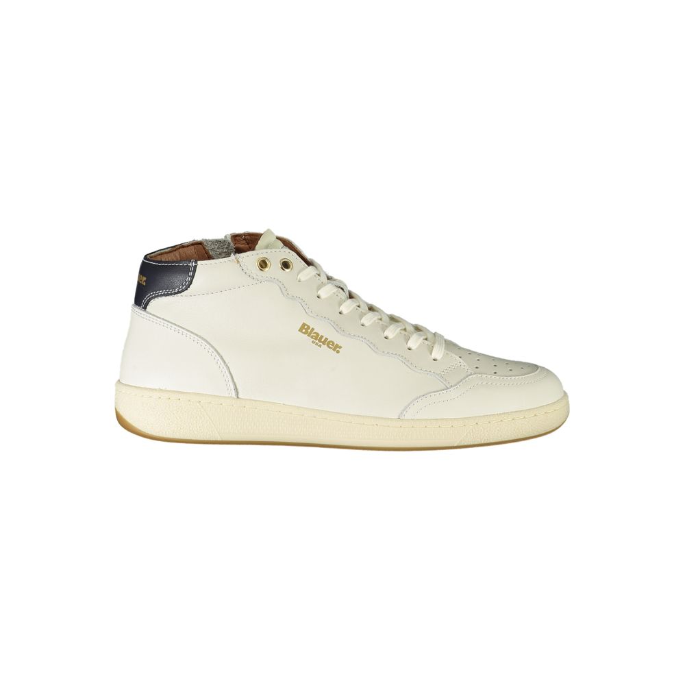 White Polyester Sneaker