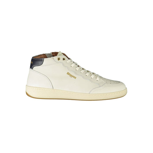 White Polyester Sneaker