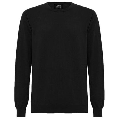 Black Wool Vergine Sweater