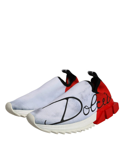 Red White Logo Sorrento Sneakers Shoes