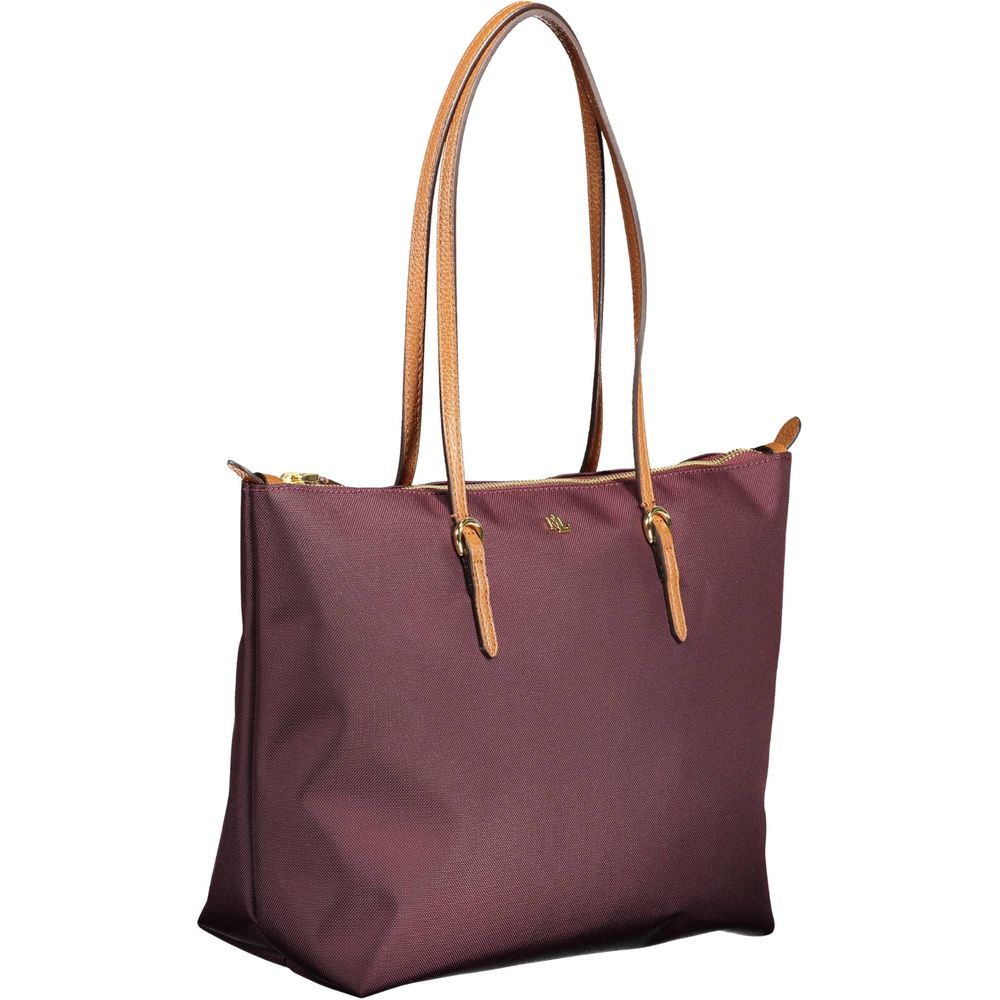 Purple Nylon Handbag