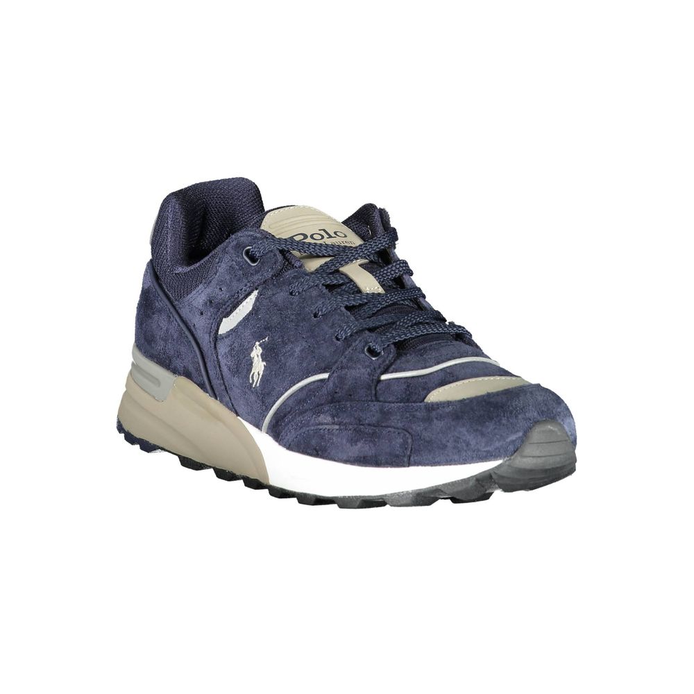 Blue Polyester Sneaker