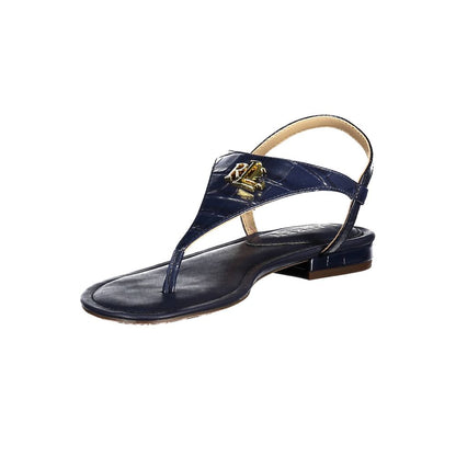 Blue Leather Sandal