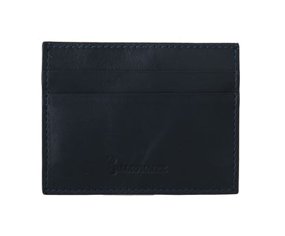 Elegant Blue Leather Men's Wallet