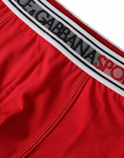 Red Cotton Stretch Regular Boxer Shorts Underwear