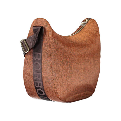 Brown Polyester Handbag