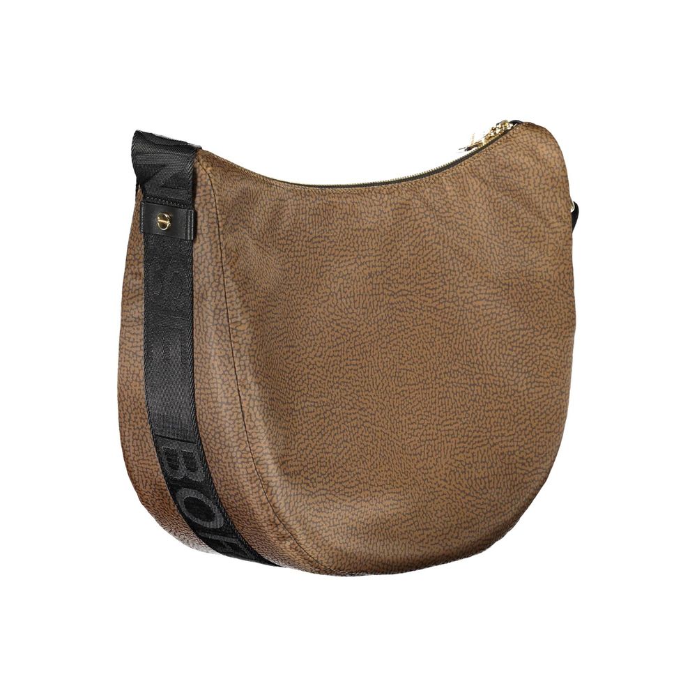 Brown Polyester Handbag