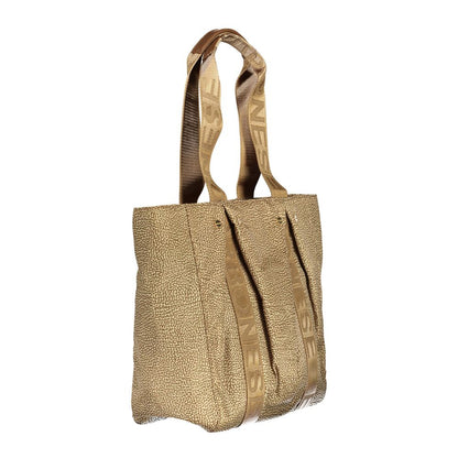 Beige Polyester Handbag