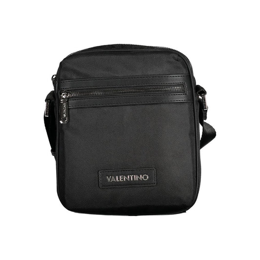 Black Polyester Shoulder Bag