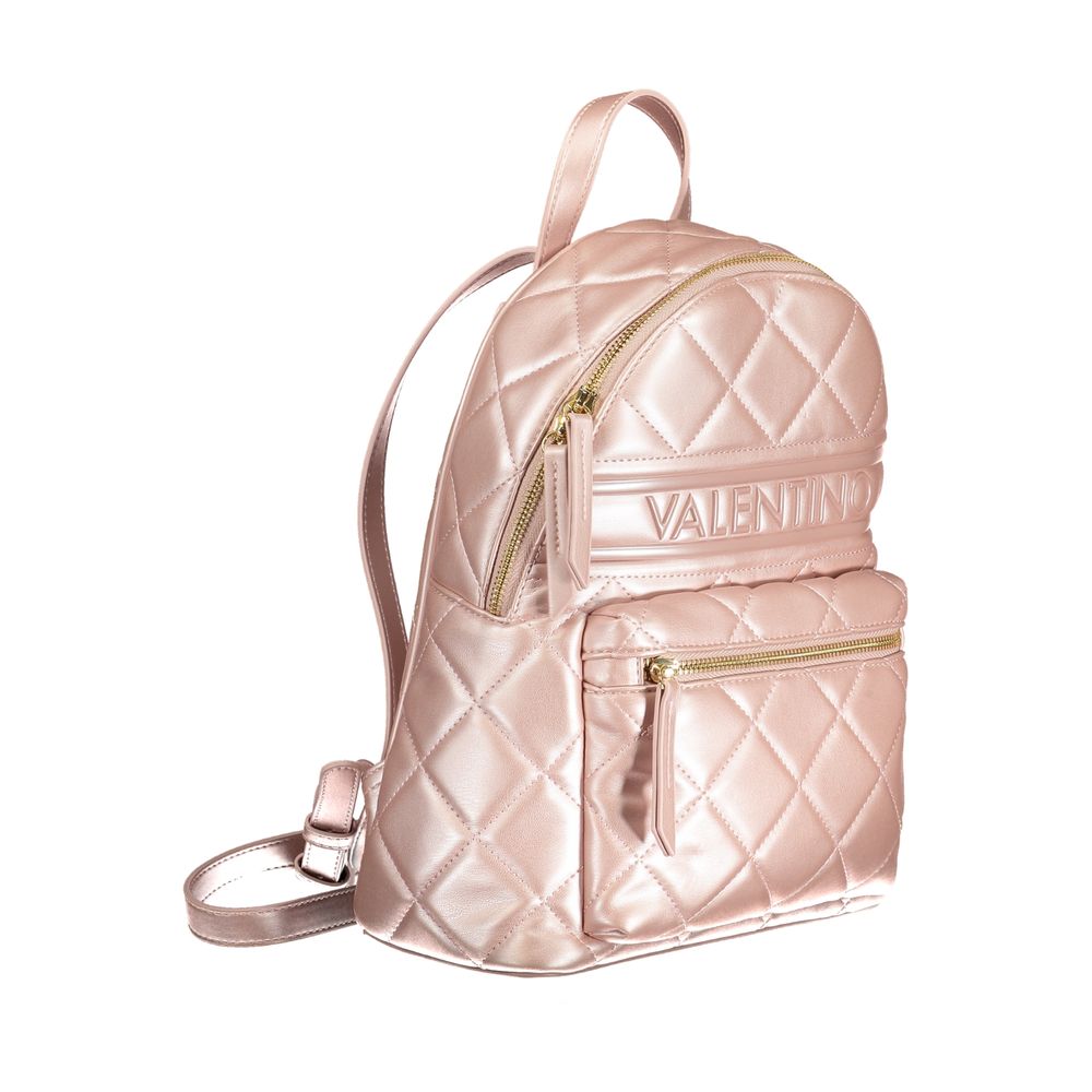 Pink Polyethylene Backpack