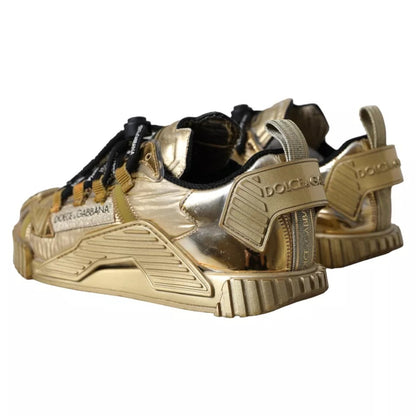 Metallic Gold NS1 Low Top Sneakers Shoes