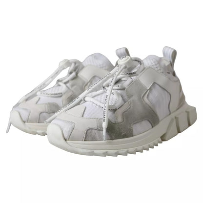 White Mesh Sorrento Trekking Sneakers Shoes