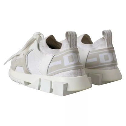 White Mesh Sorrento Trekking Sneakers Shoes